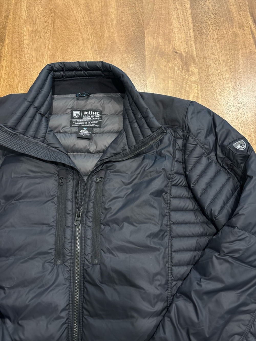 Kuhl Men’s Black Quilted Insulated Puffer Jacket